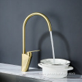 Hot and cold water mixer brass kitchen faucet